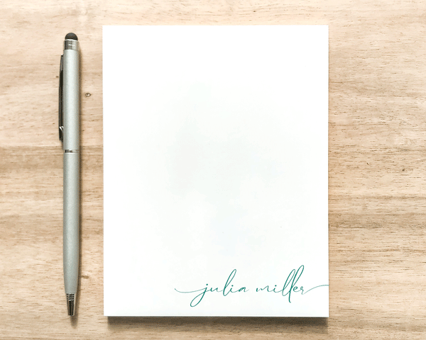 Personalized Notepad - Handwritten Name Design, Small ...