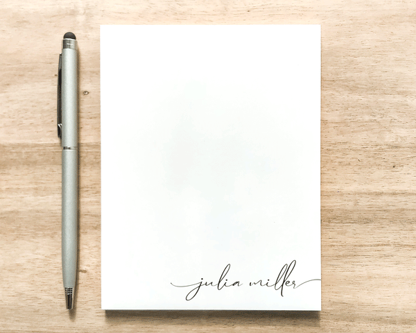 Personalized Notepad - Handwritten Name Design, Small ...