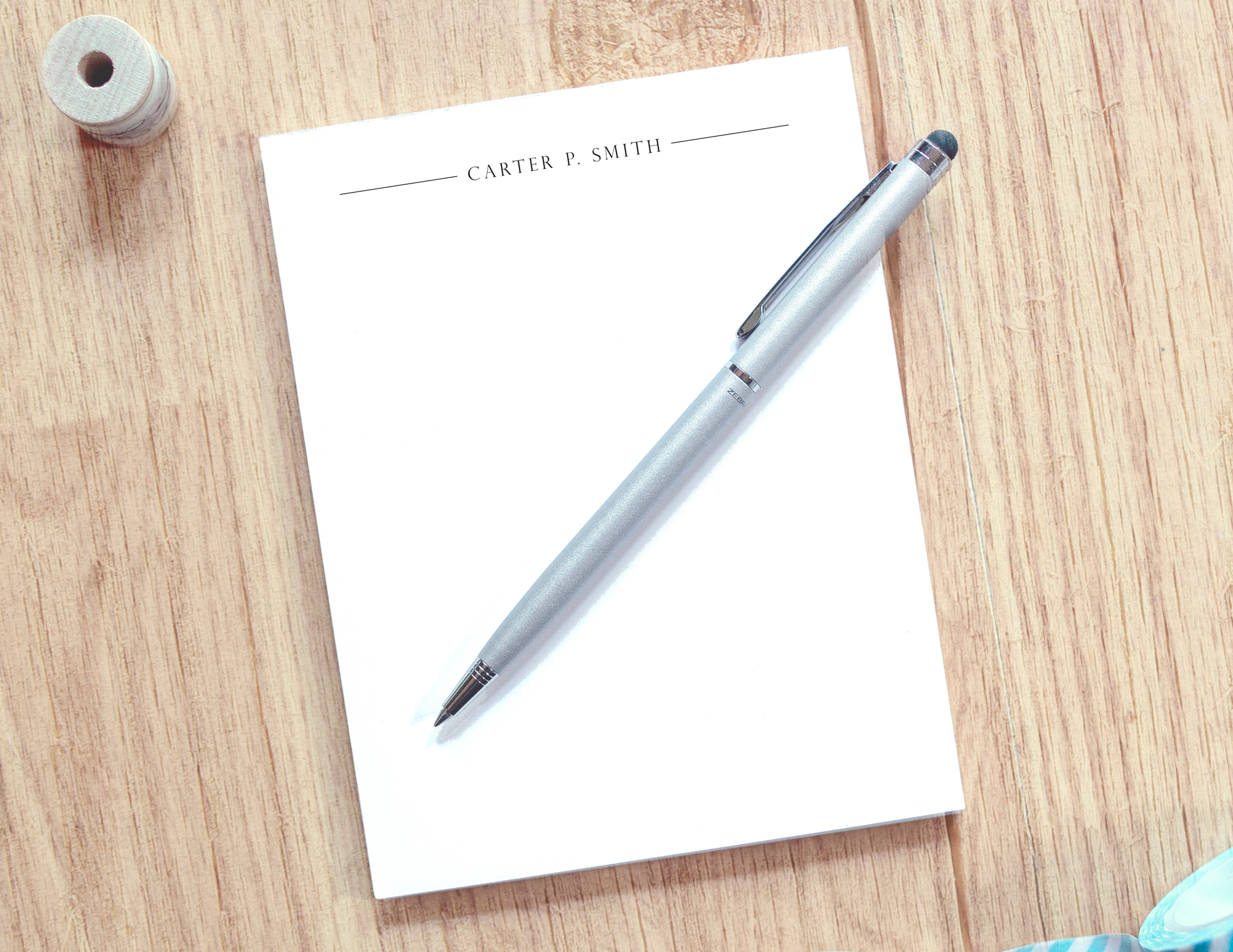 Personalized Notepad - Professional Split Line - JubileeDesignCompany