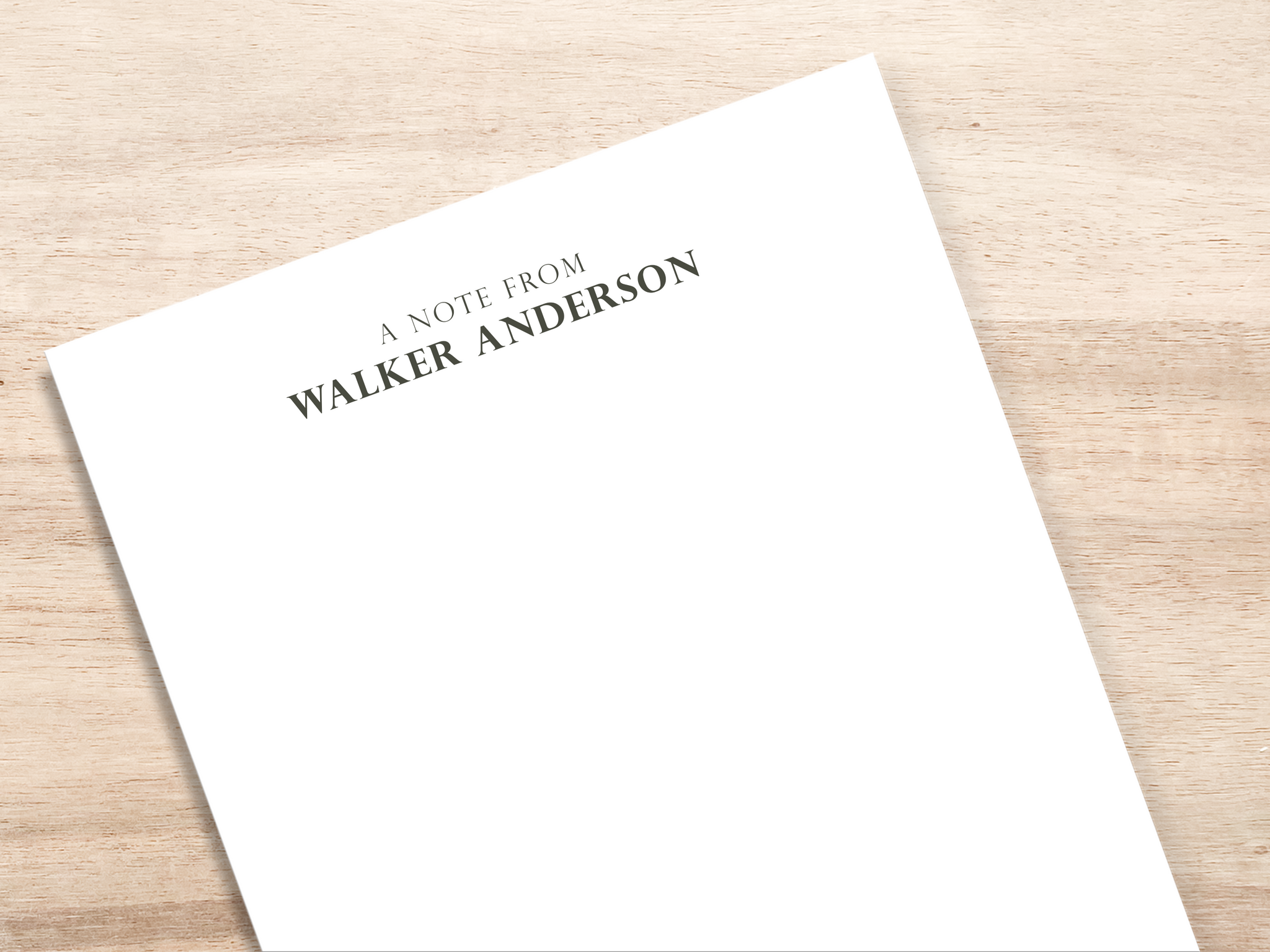 Personalized Large Notepad - Professional Name and Lines ...